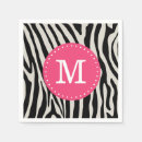 Search for zebra stripe napkins Black and white