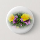 Recherche de pourpre de fleur badges Jaune