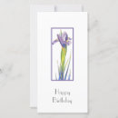 Search for blue iris birthday cards Purple