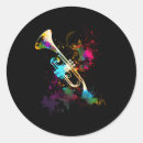 Recherche de trumpeter autocollants Instrument à vent