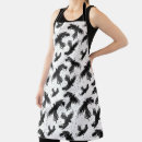 Search for black crow aprons Black and white