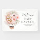 Search for hot air balloon banners Baby shower