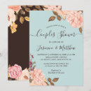 Recherche de aqua blue floral mariage invitations Aquarelle