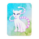 Recherche de chat blanc magnets Mignon