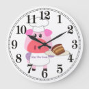 Search for pig funny clocks Piggy