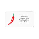 Search for hot peppers return address labels Red