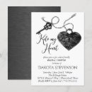 Search for key invitations Black and white