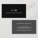 Search for masculine business cards Monogrammed