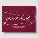 Search for burgundy guest books Elegant