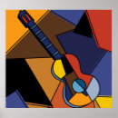 Recherche de peinture de guitare art Cubisme
