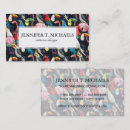 Recherche de oiseaux exotiques cartes visite Floral