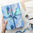 Search for flowing wrapping paper Blue