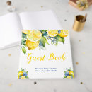Search for lemon guest books Watercolor lemons