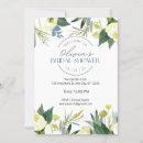 Search for green and white bridal shower invitations Watercolor
