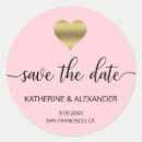 Search for pink gold wedding stickers Blush