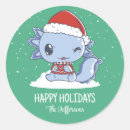 Search for cute axolotl stickers Merry christmas