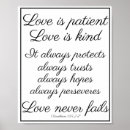 Search for love is patient love is kind posters Bible