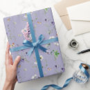 Search for purple butterfly wrapping paper Watercolor