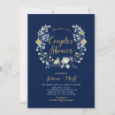 Recherche de gold couples shower invitations Élégant