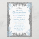 Search for snowflake quinceanera invitations 15th birthday