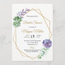 Search for watercolor succulent invitations Gold