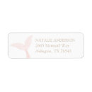 Search for mermaid party return address labels Pink