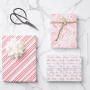 Search for pink and white stripes wrapping paper Merry christmas