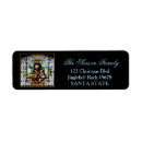 Search for stained glass return address labels Christian