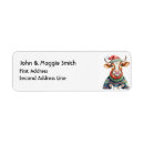 Search for funny cow return address labels Cute