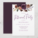 Search for purple and gold retirement invitations Flowers
