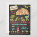 Search for taco birthday invitations Chalkboard