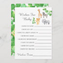 Search for safari games baby shower invitations Watercolor