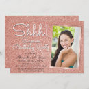 Search for rose gold surprise birthday invitations Pink