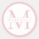 Search for blush monogram stickers Birthday