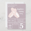 Recherche de mauve anniversaire invitations Girl