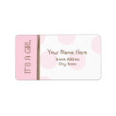 Recherche de polka rose et brune Baby shower