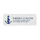 Search for anchor wedding return address labels Vintage