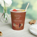 Search for wedding paper cups Bride and groom names