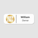 Search for small business name tags With rounded corners