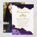 Search for purple gold quinceanera invitations Elegant