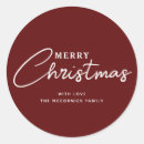 Search for dark burgundy stickers Merry christmas