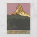 Recherche de montagne zermatt cartes postales Vintage