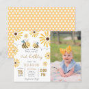 Search for sunflower photo birthday invitations Bee