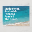 Search for beach wedding save the date postcards Modern