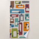 Search for abstract beach towels Mid century modern