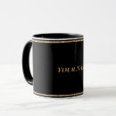 Search for gold color mugs Black