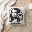 Recherche de mona lisa décoration coussins La gioconda