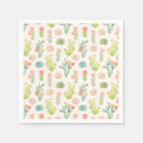 Recherche de motif succulent serviettes Pastel