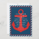 Search for anchor birthday invitations Blue