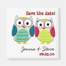 Search for owls save the dates Couple
